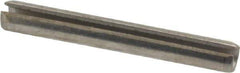 Value Collection - 1/8" Diam x 1" Long Slotted Spring Pin - Grade 18-8 Stainless Steel - Apex Tool & Supply