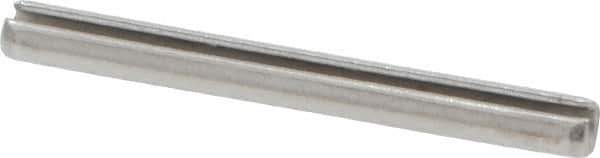 Value Collection - 1/8" Diam x 1-1/4" Long Slotted Spring Pin - Grade 18-8 Stainless Steel - Apex Tool & Supply