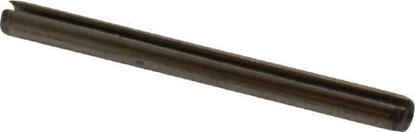 Value Collection - 1/8" Diam x 1-1/2" Long Slotted Spring Pin - Grade 18-8 Stainless Steel - Apex Tool & Supply