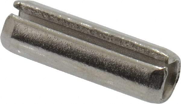 Value Collection - 5/32" Diam x 1/2" Long Slotted Spring Pin - Grade 18-8 Stainless Steel - Apex Tool & Supply