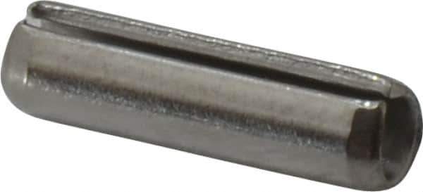 Value Collection - 5/32" Diam x 9/16" Long Slotted Spring Pin - Grade 18-8 Stainless Steel - Apex Tool & Supply