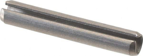 Value Collection - 3/16" Diam x 1-1/8" Long Slotted Spring Pin - Grade 18-8 Stainless Steel - Apex Tool & Supply