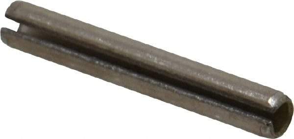 Value Collection - 3/16" Diam x 1-1/4" Long Slotted Spring Pin - Grade 18-8 Stainless Steel - Apex Tool & Supply
