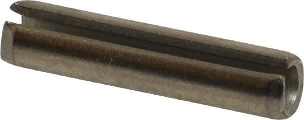 Value Collection - 7/32" Diam x 1" Long Slotted Spring Pin - Grade 18-8 Stainless Steel - Apex Tool & Supply