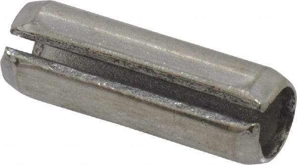 Value Collection - 1/4" Diam x 3/4" Long Slotted Spring Pin - Grade 18-8 Stainless Steel - Apex Tool & Supply