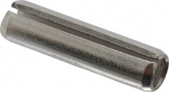Value Collection - 1/4" Diam x 1" Long Slotted Spring Pin - Grade 18-8 Stainless Steel - Apex Tool & Supply