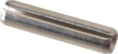 Value Collection - 1/4" Diam x 1-1/8" Long Slotted Spring Pin - Grade 18-8 Stainless Steel - Apex Tool & Supply