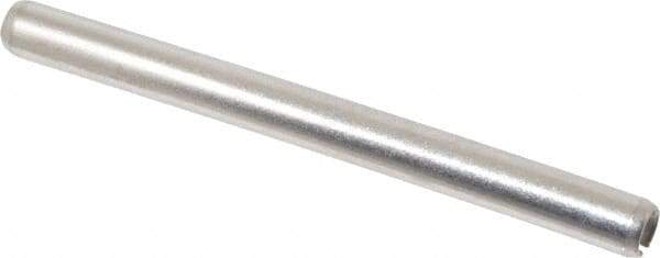 Value Collection - 1/4" Diam x 3" Long Slotted Spring Pin - Grade 18-8 Stainless Steel - Apex Tool & Supply