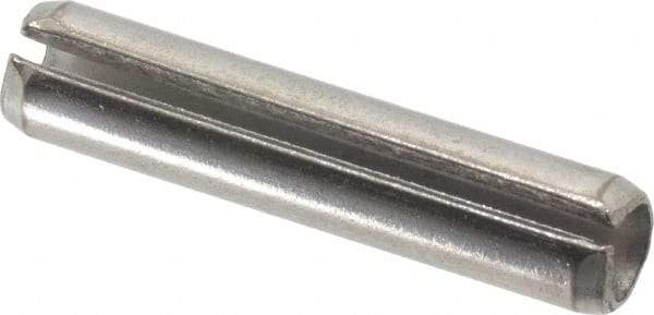 Value Collection - 5/16" Diam x 1-1/2" Long Slotted Spring Pin - Grade 18-8 Stainless Steel - Apex Tool & Supply