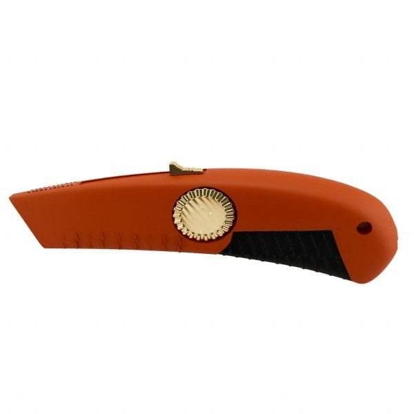 PHC - Retractable Utility Knife - 1/2" Blade, OSHA Orange Zinc Handle, 1 Blade Included - Apex Tool & Supply