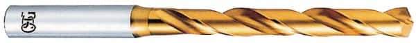 OSG - Letter T 130° Cobalt Jobber Drill - TiN Finish, Right Hand Cut, Spiral Flute, Straight Shank, 5-5/16" OAL, Standard Point - Apex Tool & Supply