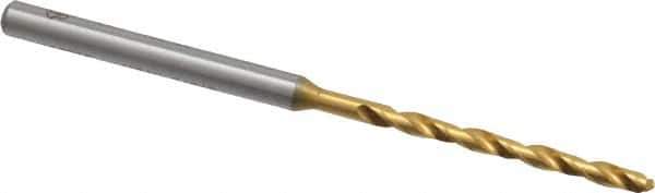 OSG - #47 130° Cobalt Jobber Drill - TiN Finish, Right Hand Cut, Spiral Flute, Straight Shank, 2-1/4" OAL, Standard Point - Apex Tool & Supply