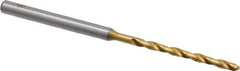 OSG - #47 130° Cobalt Jobber Drill - TiN Finish, Right Hand Cut, Spiral Flute, Straight Shank, 2-1/4" OAL, Standard Point - Apex Tool & Supply