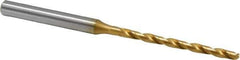 OSG - #35 130° Cobalt Jobber Drill - TiN Finish, Right Hand Cut, Spiral Flute, Straight Shank, 2-15/16" OAL, Standard Point - Apex Tool & Supply