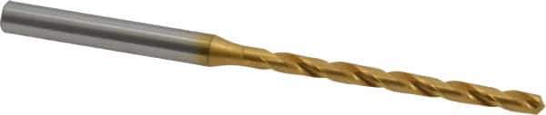 OSG - #31 130° Cobalt Jobber Drill - TiN Finish, Right Hand Cut, Spiral Flute, Straight Shank, 3-1/16" OAL, Standard Point - Apex Tool & Supply
