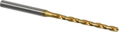 OSG - #30 130° Cobalt Jobber Drill - TiN Finish, Right Hand Cut, Spiral Flute, Straight Shank, 3-1/16" OAL, Standard Point - Apex Tool & Supply