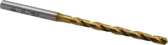 OSG - #23 130° Cobalt Jobber Drill - TiN Finish, Right Hand Cut, Spiral Flute, Straight Shank, 3-7/16" OAL, Standard Point - Apex Tool & Supply