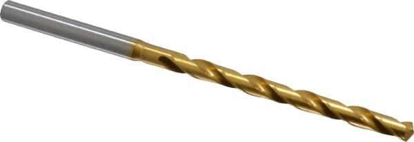 OSG - #19 130° Cobalt Jobber Drill - TiN Finish, Right Hand Cut, Spiral Flute, Straight Shank, 3-9/16" OAL, Standard Point - Apex Tool & Supply