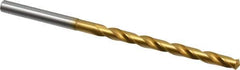 OSG - #16 130° Cobalt Jobber Drill - TiN Finish, Right Hand Cut, Spiral Flute, Straight Shank, 3-5/8" OAL, Standard Point - Apex Tool & Supply