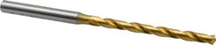 OSG - #10 130° Cobalt Jobber Drill - TiN Finish, Right Hand Cut, Spiral Flute, Straight Shank, 4-1/4" OAL, Standard Point - Apex Tool & Supply