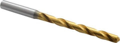 OSG - Letter O 130° Cobalt Jobber Drill - TiN Finish, Right Hand Cut, Spiral Flute, Straight Shank, 5" OAL, Standard Point - Apex Tool & Supply