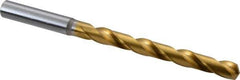 OSG - Letter R 130° Cobalt Jobber Drill - TiN Finish, Right Hand Cut, Spiral Flute, Straight Shank, 5-1/4" OAL, Standard Point - Apex Tool & Supply