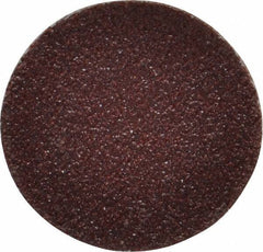 Merit Abrasives - 1" Disc Diam, 80 Grit, Aluminum Oxide Quick Change Disc - Type S Attaching System, Coated, Maroon, Medium Grade, 40,000 RPM - Apex Tool & Supply