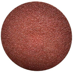 Merit Abrasives - 3" Disc Diam, 60 Grit, Aluminum Oxide Quick Change Disc - Type S Attaching System, Coated, Maroon, Medium Grade, 20,000 RPM - Apex Tool & Supply