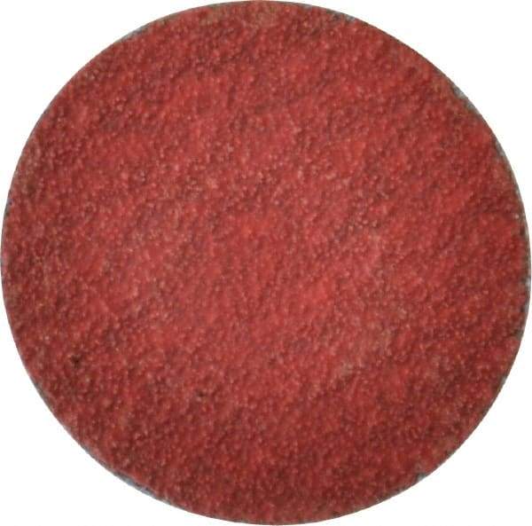 Merit Abrasives - 1-1/2" Disc Diam, 80 Grit, Ceramic Quick Change Disc - Type S Attaching System, Coated, Medium Grade, 30,000 RPM - Apex Tool & Supply