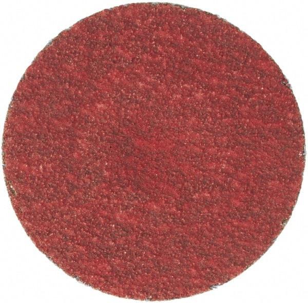 Merit Abrasives - 1-1/2" Disc Diam, 100 Grit, Ceramic Quick Change Disc - Type S Attaching System, Coated, Fine Grade, 30,000 RPM - Apex Tool & Supply