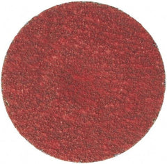 Merit Abrasives - 1-1/2" Disc Diam, 100 Grit, Ceramic Quick Change Disc - Type S Attaching System, Coated, Fine Grade, 30,000 RPM - Apex Tool & Supply