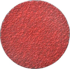 Merit Abrasives - 3" Disc Diam, 36 Grit, Ceramic Quick Change Disc - Type S Attaching System, Coated, Very Coarse Grade, 20,000 RPM - Apex Tool & Supply