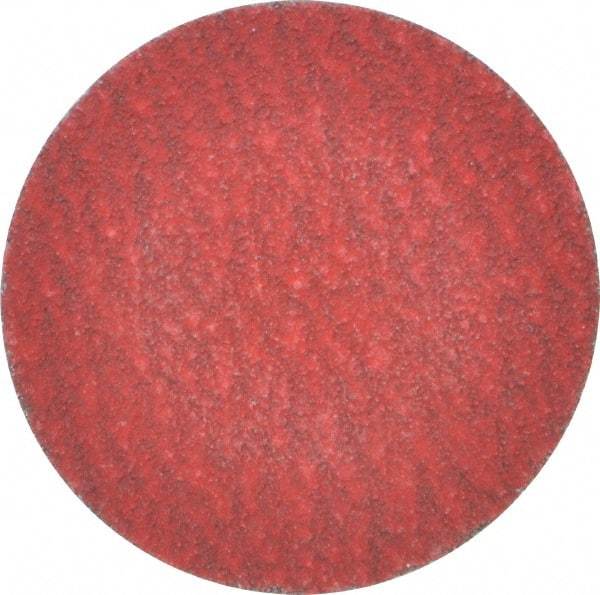 Merit Abrasives - 2" Disc Diam, 80 Grit, Ceramic Quick Change Disc - Type R Attaching System, Coated, Medium Grade, 30,000 RPM - Apex Tool & Supply