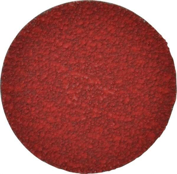 Merit Abrasives - 3" Disc Diam, 40 Grit, Ceramic Quick Change Disc - Type R Attaching System, Coated, Coarse Grade, 20,000 RPM - Apex Tool & Supply