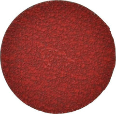 Merit Abrasives - 3" Disc Diam, 40 Grit, Ceramic Quick Change Disc - Type R Attaching System, Coated, Coarse Grade, 20,000 RPM - Apex Tool & Supply