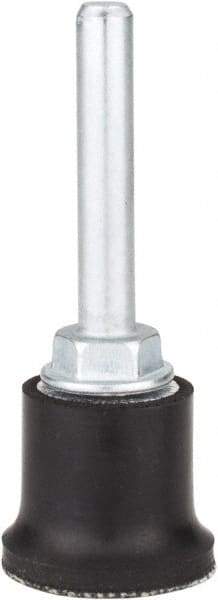Merit Abrasives - 1" Diam Quick-Change Type R Disc Backing Pad - 1/4" Shank Diam, Medium Density, 40,000 RPM, Power-Lock Type 3 Compatible - Apex Tool & Supply