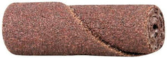 Merit Abrasives - 1/2" Max Roll Diam x 1-1/2" OAL, 60 Grit Aluminum Oxide Straight Cartridge Roll - 1/8" Pilot Hole Diam, Medium Grade, 23,000 Max RPM - Apex Tool & Supply