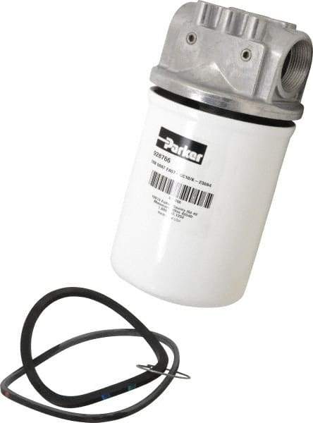 Parker - 1-1/4 NPTF, 10 Micron, Filter Assembly - Microglass - Apex Tool & Supply