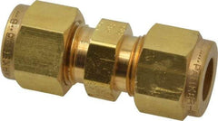 Parker - 3/8" OD, Brass Union - 2,300 Max Working psi, 5/8" Hex, Comp x Comp Ends - Apex Tool & Supply