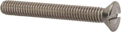 Value Collection - 5/16-18 UNC, 2-1/2" OAL Slotted Drive Machine Screw - Flat Head, Grade 316 Stainless Steel, Uncoated, Without Washer - Apex Tool & Supply