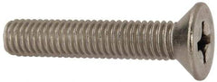 Value Collection - 3/8-16 UNC, 2" OAL Slotted Drive Machine Screw - Flat Head, Grade 316 Stainless Steel, Uncoated, Without Washer - Apex Tool & Supply