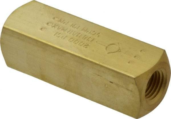 Parker - 5 GPM 1/4 Inlet Brass Hydraulic Control Valve - 1/4-18 Thread - Apex Tool & Supply