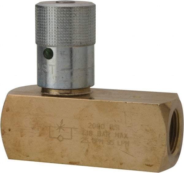 Parker - 25 GPM 3/4 Inlet Brass Hydraulic Control Valve - 3/4-14 Thread - Apex Tool & Supply