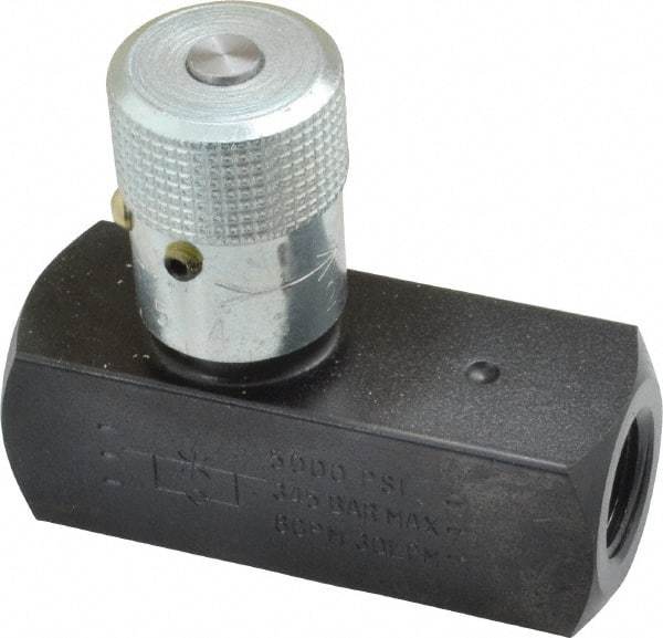Parker - 8 GPM 3/8 Inlet Steel Hydraulic Control Valve - 3/8-18 Thread - Apex Tool & Supply
