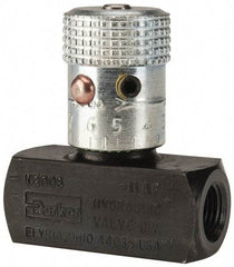 Parker - 3 GPM 1/8 Inlet Steel Hydraulic Control Valve - 1/8-27 Thread - Apex Tool & Supply