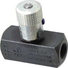 Parker - 5 GPM 1/4 Inlet Steel Hydraulic Control Valve - 1/4-18 Thread - Apex Tool & Supply