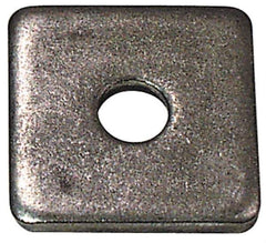 Gibraltar - 5/8" Bolt, 2" Square, Galvanized Finish, Steel Square Flat Washer - 11/16" ID, 1/4" Thick - Apex Tool & Supply