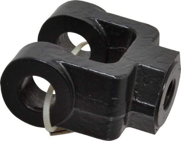 Schrader Bellows - 7/16-20 Thread, Hydraulic Cylinder Female Rod Clevis - 4,250 Lb Capacity - Apex Tool & Supply