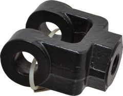 Schrader Bellows - 7/16-20 Thread, Hydraulic Cylinder Female Rod Clevis - 4,250 Lb Capacity - Apex Tool & Supply