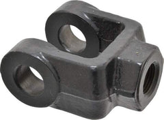 Schrader Bellows - 3/4-16 Thread, Hydraulic Cylinder Female Rod Clevis - 11,200 Lb Capacity - Apex Tool & Supply